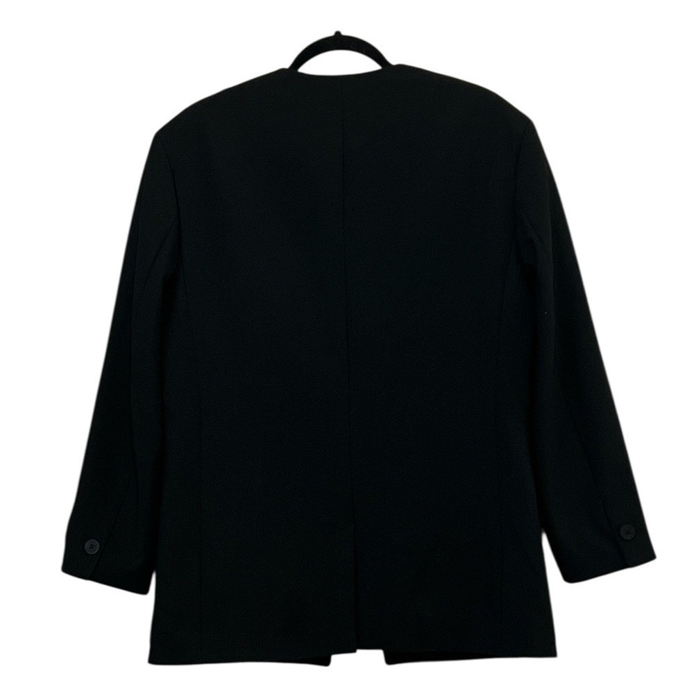 HUGO Collarless Women's Blazer, Fully Lined, Color Black, Size 2 - Picture 5 of 13